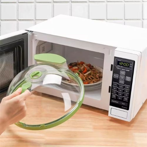 Tampa 2 em 1 para micro-ondas™ Uma forma mais prática de aquecer os seus alimentos